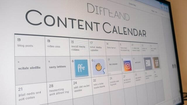 content calendar in social media